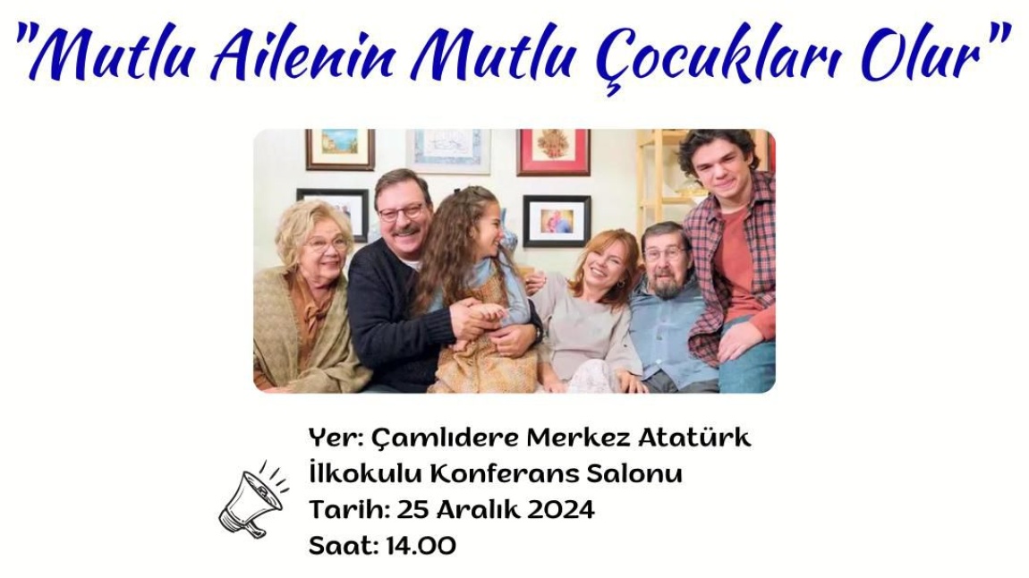 Velilerimizin sorumluluk duygusunu artırarak okul-aile iş birliğini güçlendirmek ve öğrencilerimizin eğitimine katkı sağlamak amacıyla düzenlediğimiz “Velivizyon - Ailem Dizisi” sinema etkinliğine tüm velilerimizi davet ediyoruz.